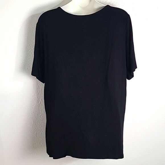 Sarin Mathews Colorblock Top, Black, Red & White, Size XL - Picture 4 of 6